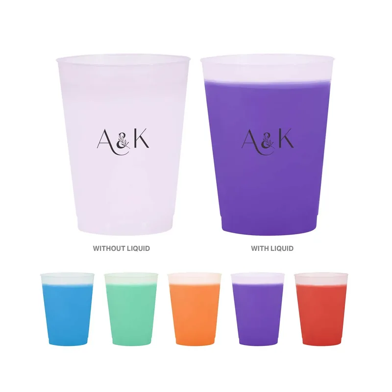 16 Oz. Frosted Mood Reusable Flex Stadium Cup — DIBG025, view 2 of 12
