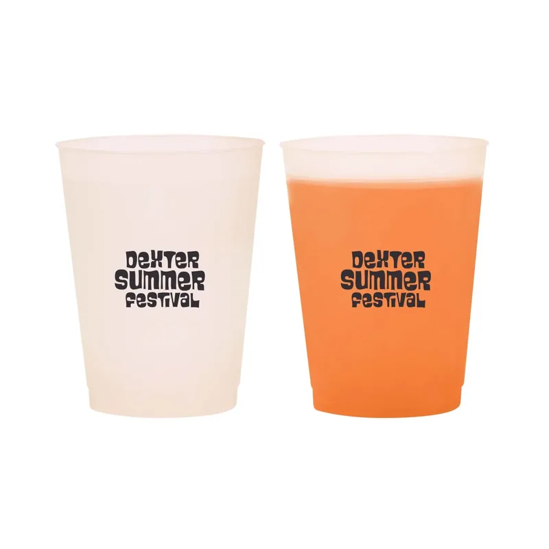 16 Oz. Frosted Mood Reusable Flex Stadium Cup — DIBG025, view 8 of 12