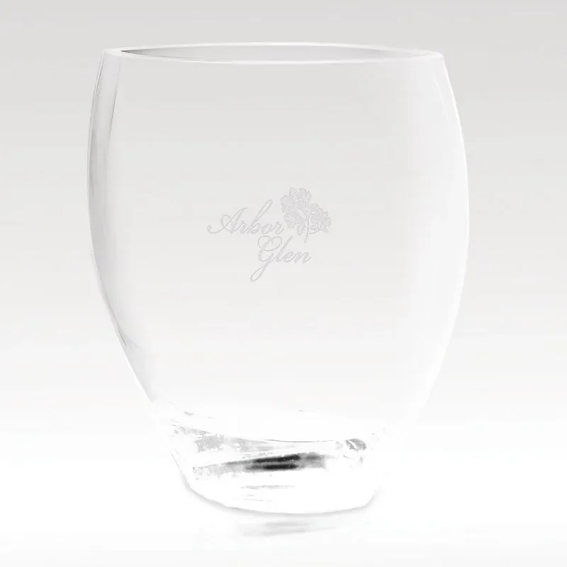 Giocoso European Crystal Vase 8" With Logo Imprint — DIBG10618, view 1 of 1
