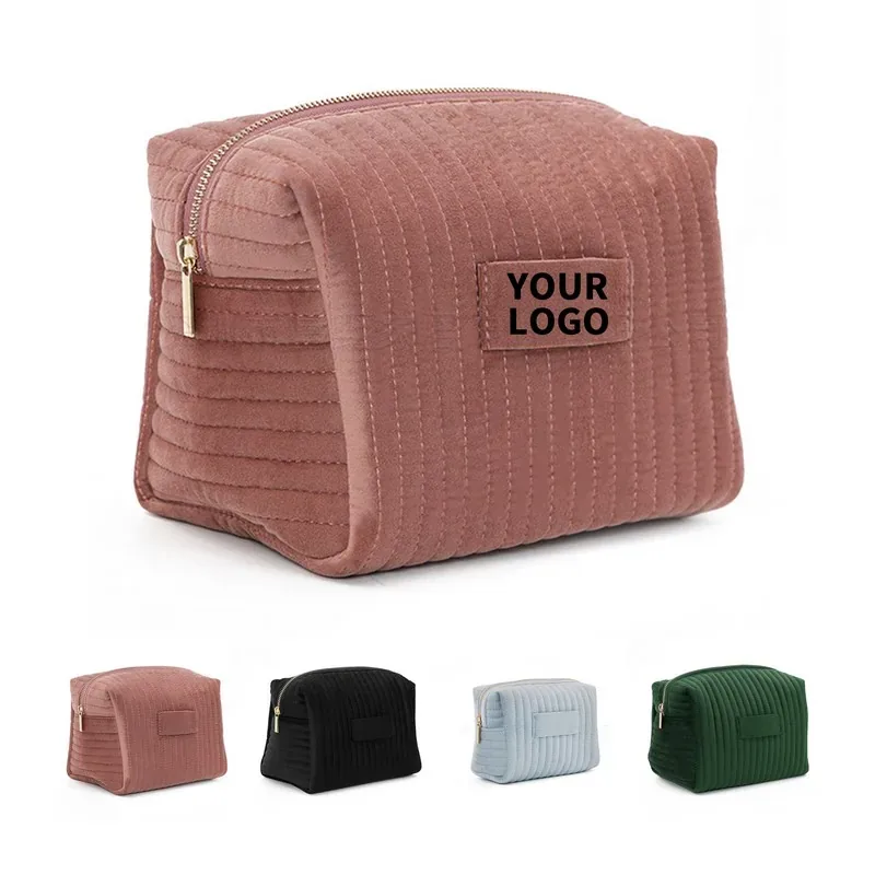 Quilted Velvet Cosmetic Organizer — DIBG110226, view 1 of 7
