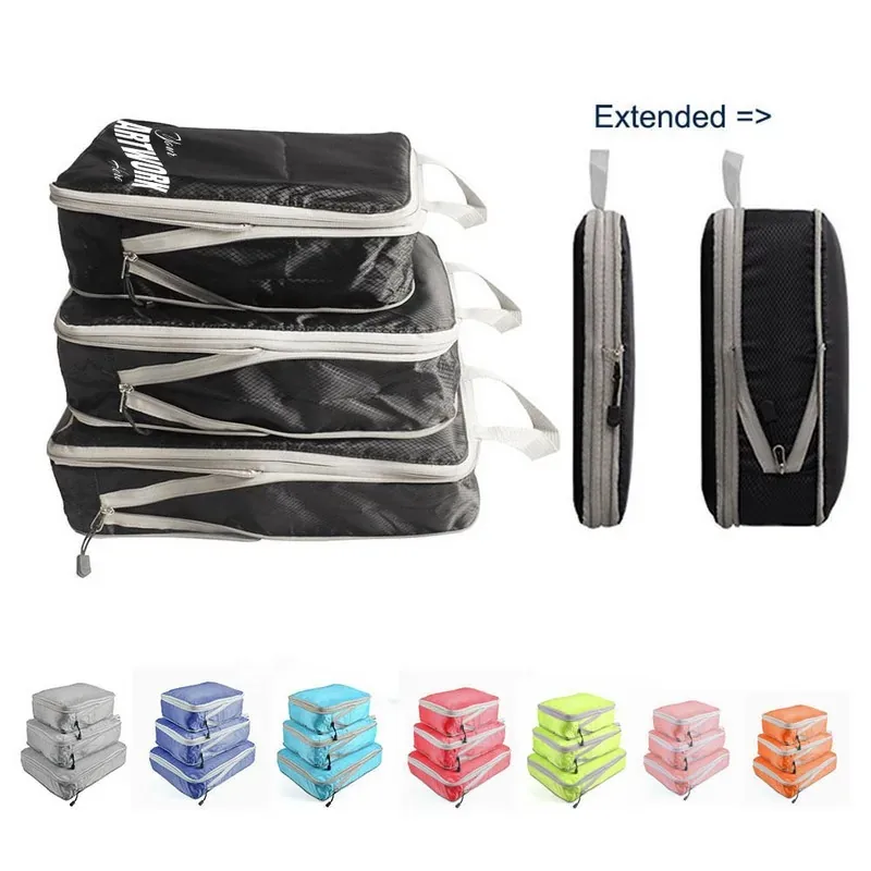 3 PCS Set Luggage Organizer Or Compression Packing Cube Set — DIBG110243, view 1 of 14