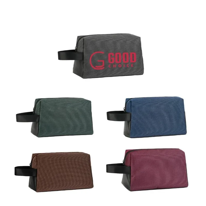 Waterproof Two-Tone Striped Travel Bag With Custom Logo — DIBG110270, view 1 of 8