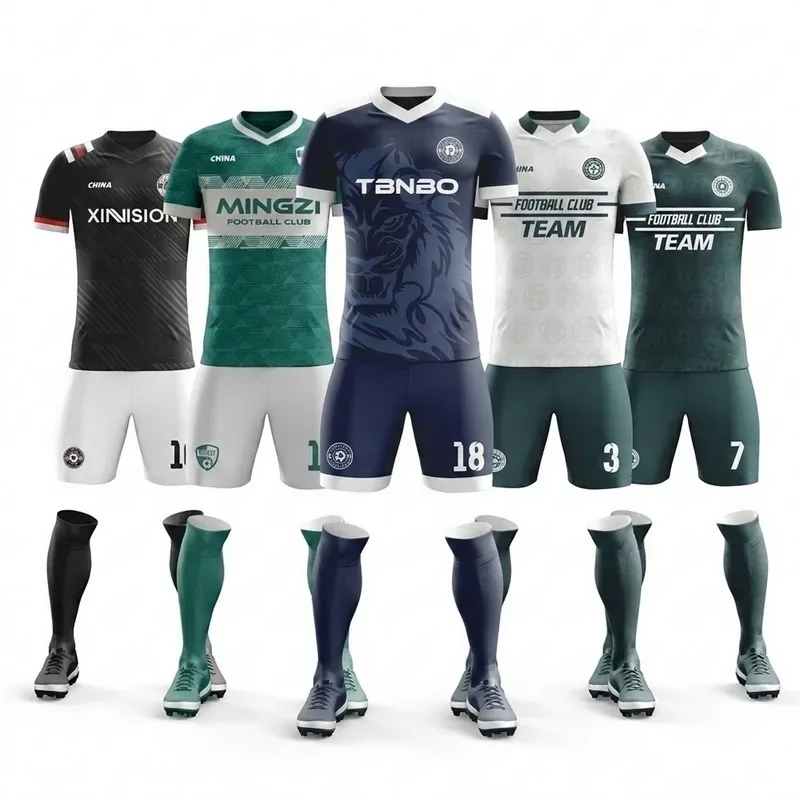 Custom Full-Color Sublimated Soccer Jersey Set
