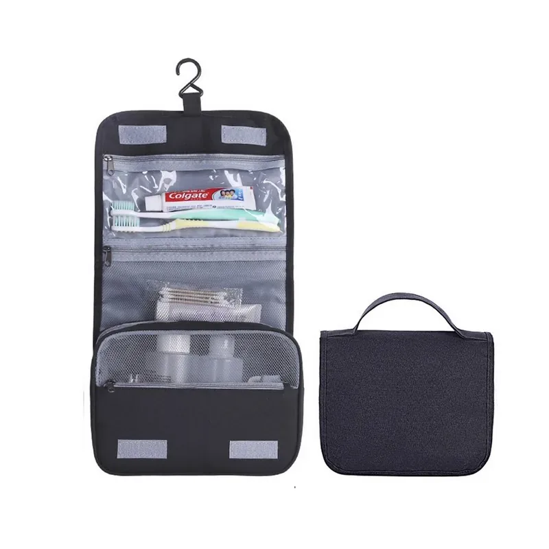 Hook Waterproof Foldable Travel Toiletry Bag — DIBG110348, view 1 of 7