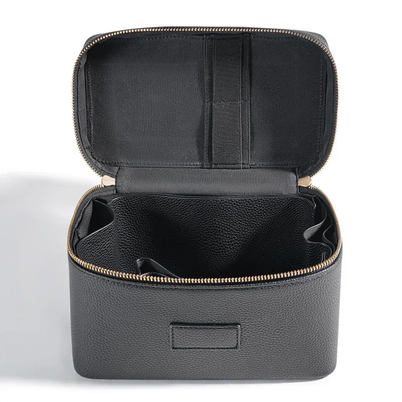 Portable PU Leather Cosmetic Bag Handle Cosmetic Case — DIBG110508, view 5 of 7