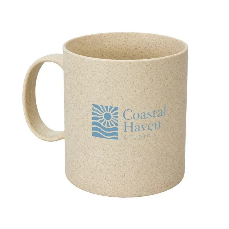 12 Oz. Wheat Straw Coffee Mug With Logo Imprint