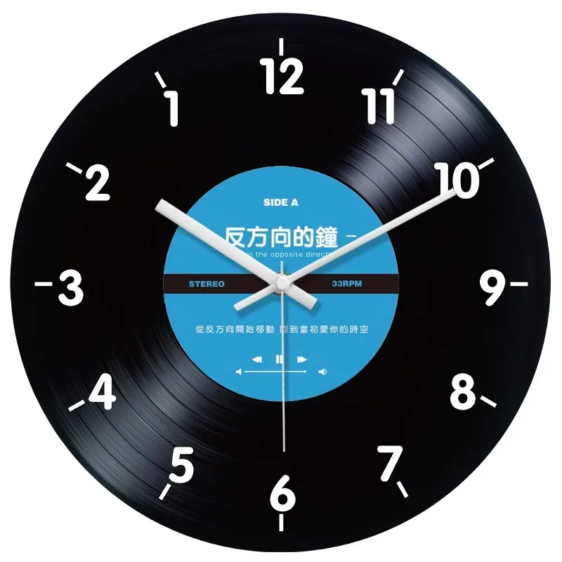 Custom Vinyl Record Wall Clock — DIBG120758, view 1 of 5
