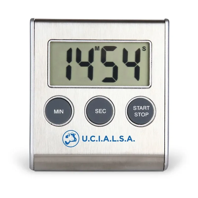 Stainless Steel Kitchen Timer With Logo Imprint — DIBG120759, view 1 of 8