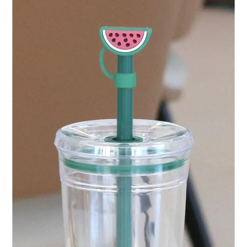 Clear Candy-Color Straw Tumbler Elegant High-Density — DIBG180550, view 5 of 7
