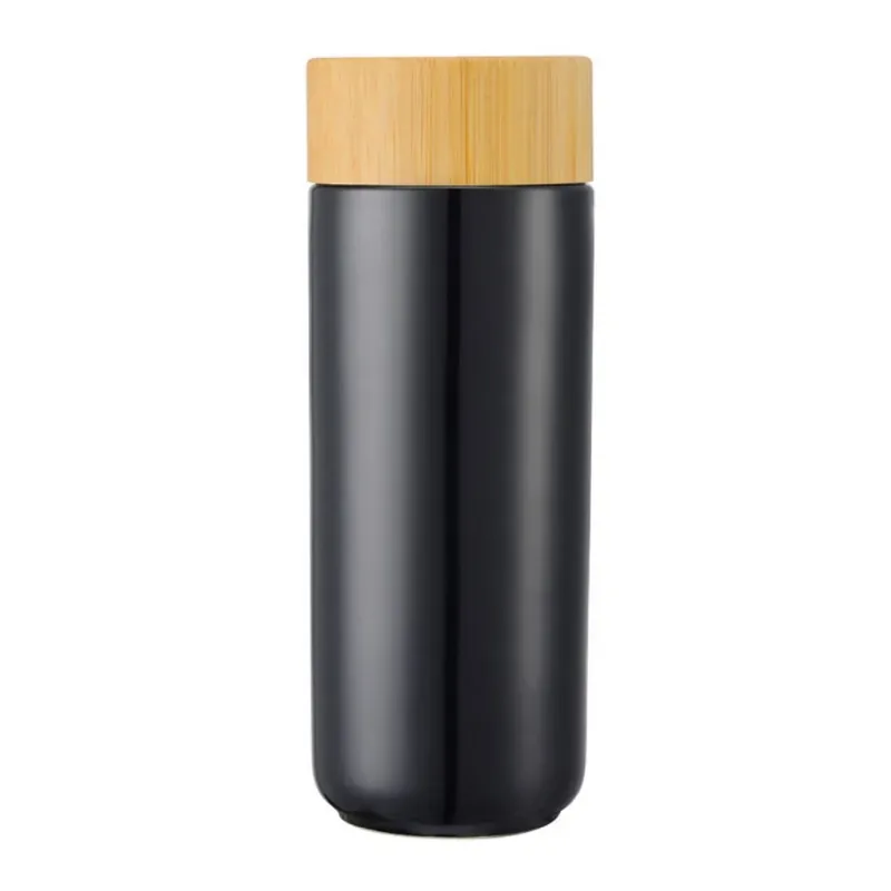 10 Oz. Double Walled Ceramic Insulated Mug With Screw-on Lid — DIBG29743, view 3 of 7