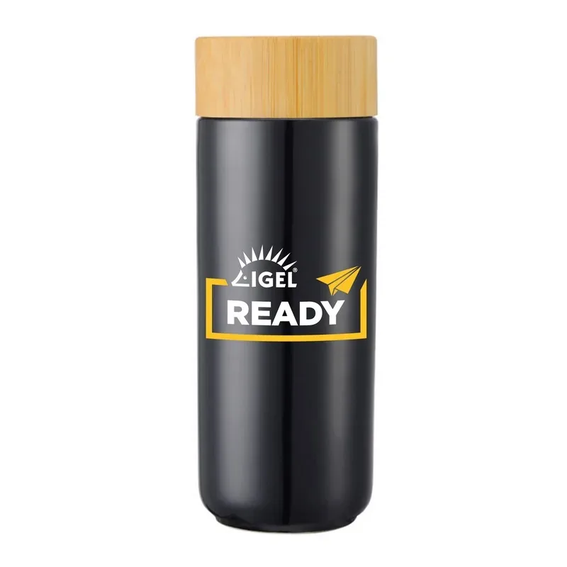 10 Oz. Double Walled Ceramic Insulated Mug With Screw-on Lid — DIBG29743, view 4 of 7