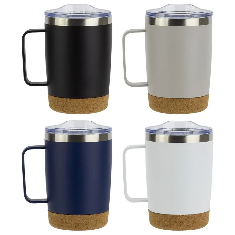 Sapora 12 Oz Vacuum Insulated Stainless Steel Mug With Cork — DIBG29754, view 3 of 9