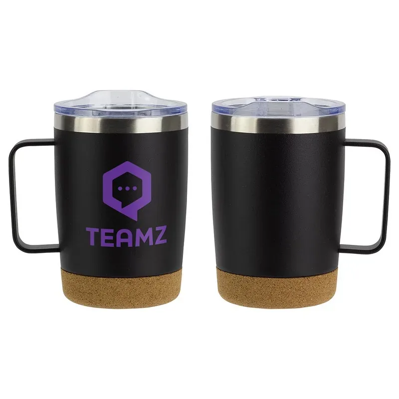 Sapora 12 Oz Vacuum Insulated Stainless Steel Mug With Cork — DIBG29754, view 4 of 9