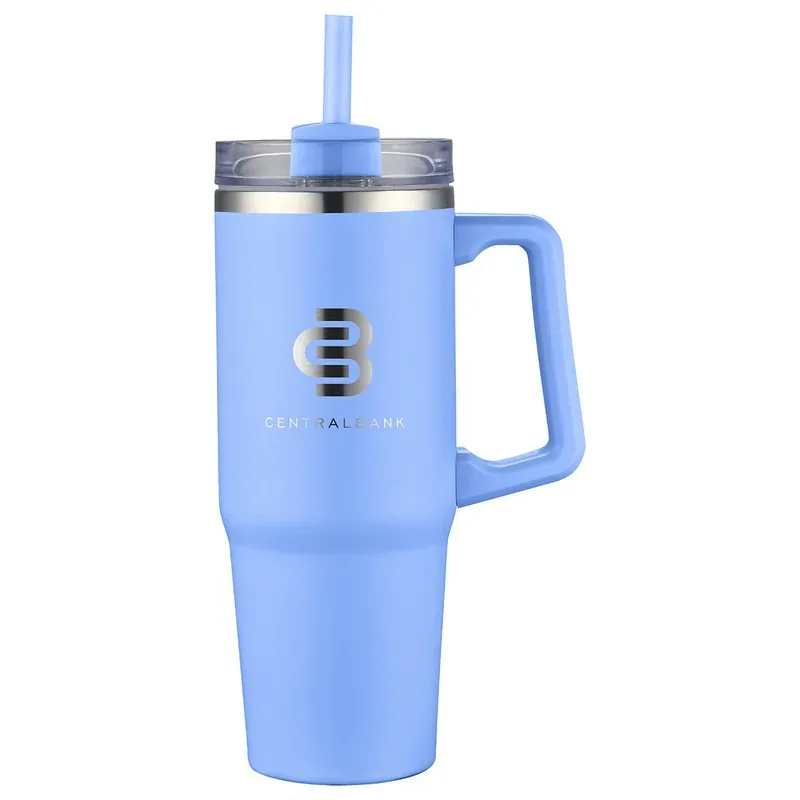 Milo 30 Oz Vacuum Insulated Stainless Steel Mug With Straw — DIBG29757, view 4 of 21