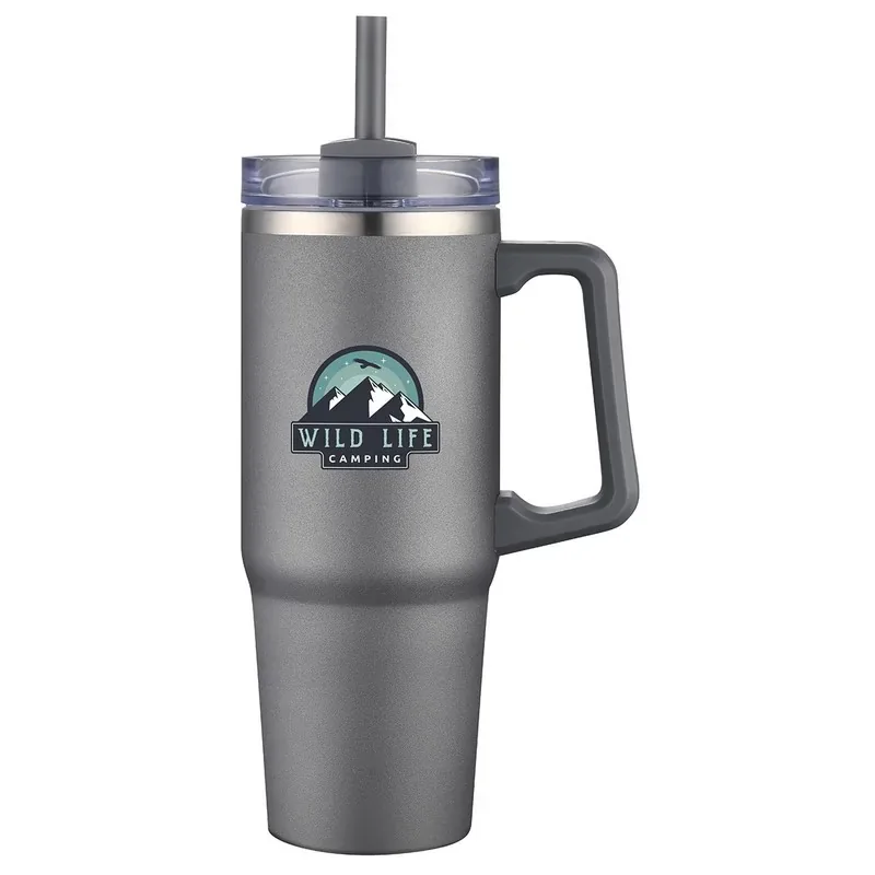 Milo 30 Oz Vacuum Insulated Stainless Steel Mug With Straw — DIBG29757, view 8 of 21