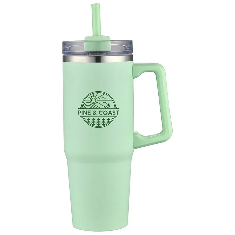 Milo 30 Oz Vacuum Insulated Stainless Steel Mug With Straw — DIBG29757, view 12 of 21