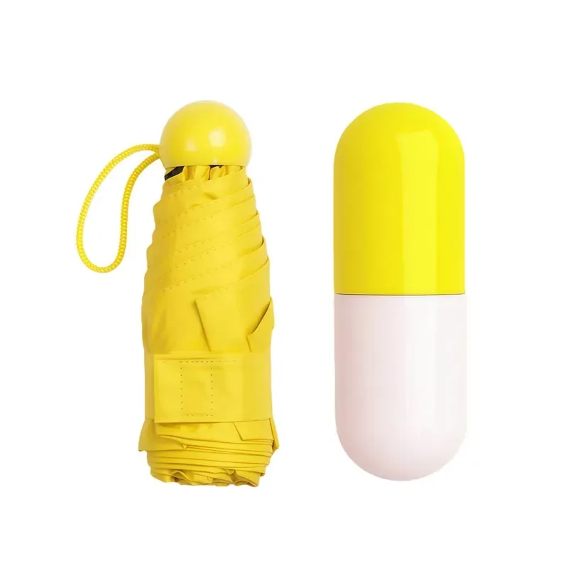 Mini 5-Fold Capsule Umbrella With Compact Carry Case — DIBG43513, view 5 of 7
