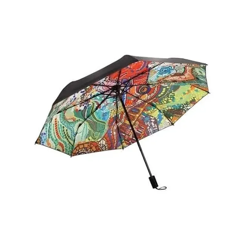 Personalized Full-Color Printed 10-Rib Folding Umbrella — DIBG43517, view 1 of 7