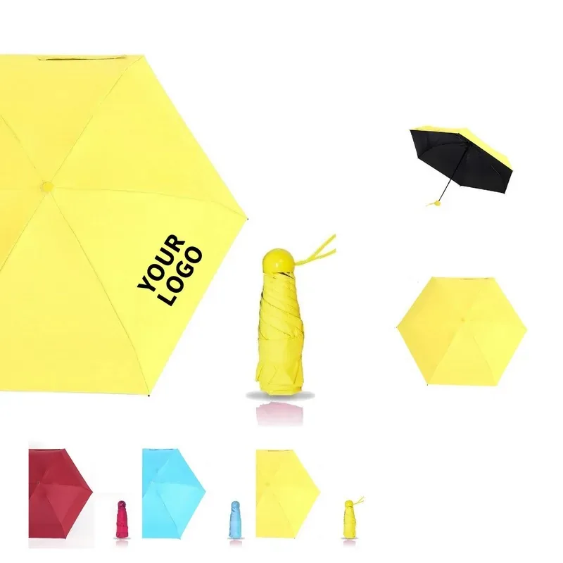 Personalized Mini Capsule Umbrella With Waterproof Case — DIBG43521, view 1 of 6