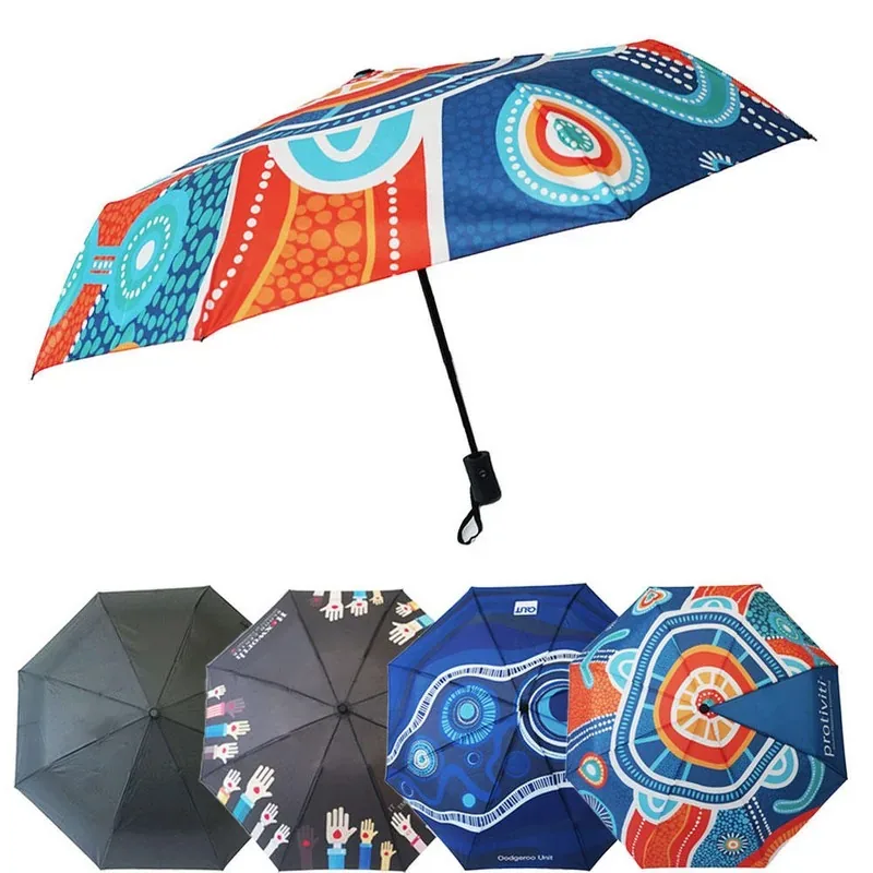 Personalized Full-Color Printed Umbrella — DIBG43523, view 1 of 7