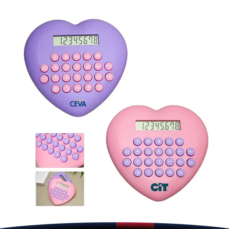 Loving Heart Calculator With Custom Logo — DIBG46579, view 1 of 4