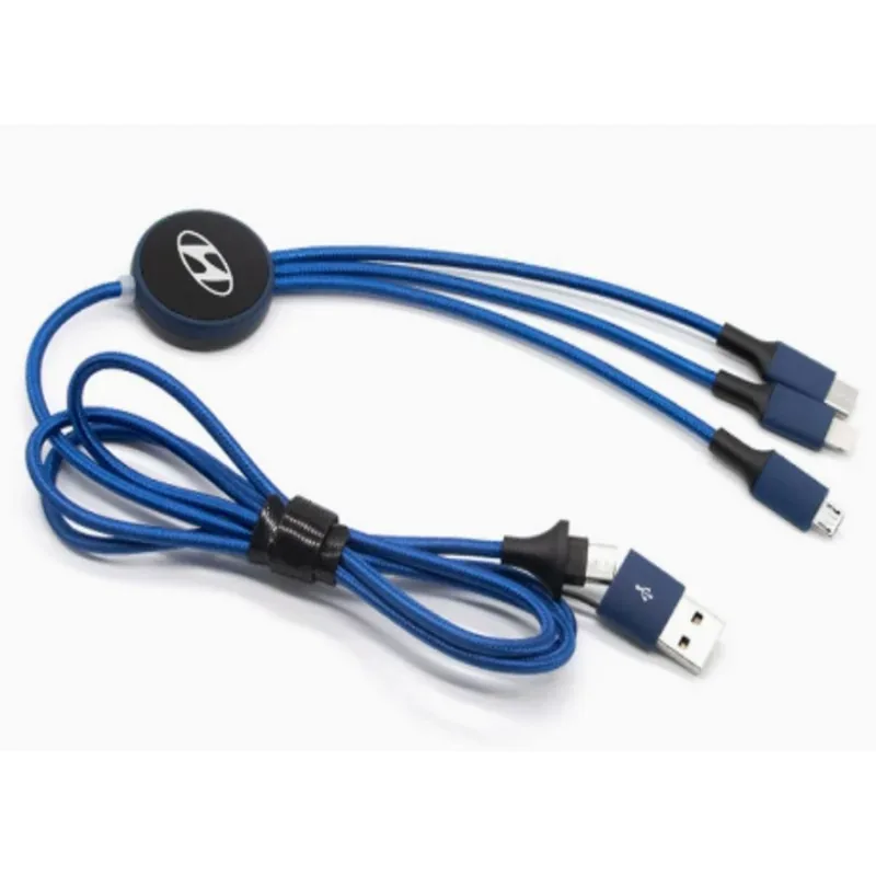 LED Logo 4-in-1 Braided Charging Cable — DIBG49936, view 1 of 1